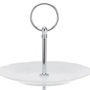 Orion Patera 2 piętrowa na ciastka ciasto porcelana 150169 - Tace i patery - miniaturka - grafika 4