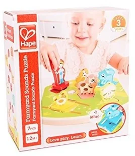 Hape układanka dźwiękowa Farma - Układanki dla dzieci - miniaturka - grafika 5