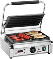 Piece, kotły  i płyty grzejne gastronomiczne - Bartscher Grill kontaktowy "Panini" płyty grillowe ryflowane A150684 - miniaturka - grafika 1