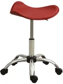 Fotele i krzesła biurowe - VidaXL Taboret kosmetyczny, winna czerwień, sztuczna skóra 323689 VidaXL - miniaturka - grafika 1