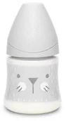 Butelki dla niemowląt - Suavinex Butelka Hygge okrągły wolny przepływ Kotek szary 150ml | PONAD 10 TYŚ PRODUKTÓW W ATRAKCYJNYCH CENACH | SZYBKA - miniaturka - grafika 1