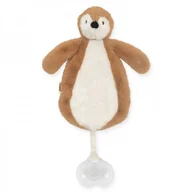 Zawieszki dla dzieci i niemowląt - Jollein - Baby & Kids Jollein - Baby & Kids - Jollein  -  Przytulanka Dou Dou z Zawieszką na Smoczek Pingwin Caramel - miniaturka - grafika 1