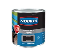 Farby do metalu - Akzo Nobel Farba do metalu i drewna Ftalonal czarny 0,25L NOBILES AADSGJ - miniaturka - grafika 1
