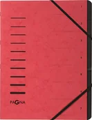 Teczki i skoroszyty - Pagna Teczka 7 Fächer 1-7 rot 40058-01 - miniaturka - grafika 1