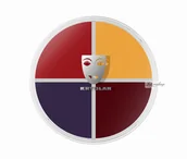 Charakteryzacja - Kryolan KRYOLAN - SUPRACOLOR QUARTET - Kremowa farba do malowania twarzy - ART. 1304 - 4 Bruise & Grazes - miniaturka - grafika 1