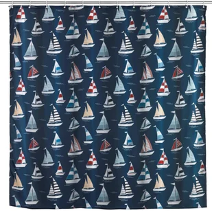 Wenko Zasłona prysznicowa REGATTA 180 x 200 cm poliestrowa 24692100 - Zasłony prysznicowe Wenko Zasłona prysznicowa REGATTA 180 x 200 cm poliestrowa 24692100 - Zasłony prysznicowe - miniaturka - grafika 1