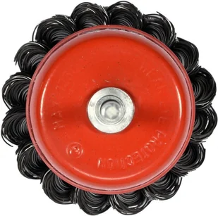 YATO SZCZOTKA CZOŁOWA Z TRZPIENIEM 65MM DRUT PLECIONY YT-47518 - Frezy - miniaturka - grafika 2