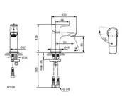 Baterie umywalkowe - Ideal Standard Connect Air Bateria umywalkowa chrom A7019AA - miniaturka - grafika 1