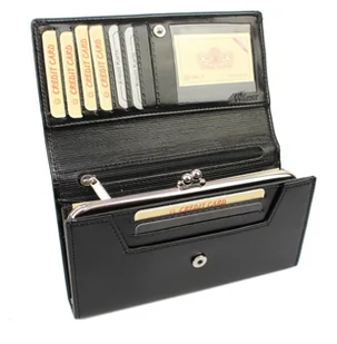 Wilmar (PL) Portfel Damski (PL) Klamra 16 cm Skóra Włoska Z Kartami P15 Wstawka - Portfele Wilmar (PL) Portfel Damski (PL) Klamra 16 cm Skóra Włoska Z Kartami P15 Wstawka - Portfele - miniaturka - grafika 1