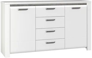 shumee shumee Komoda Biały Beton ciemnoszary - Komody - miniaturka - grafika 2