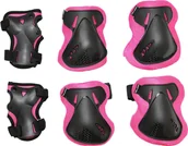 Ochraniacze - SportVida SportVida Ochraniacze dziecięce na nadgarstki łokcie kolana 3pack czarne SV-KY0006 Rozmiar S SV-KY0006-S - miniaturka - grafika 1