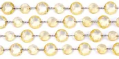 Wesele i ślub - Party Deco Girlanda kryształowa - złota - 1 m - 1 szt. CC07-019 - miniaturka - grafika 1