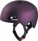 Kaski rowerowe - Alpina Hackney Kask Rowerowy 47-51 Fioletowy - miniaturka - grafika 1