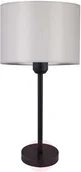 Lampy stojące - Britop Lampa stołowa Maarit klosz tekstylny, szara/czarna - miniaturka - grafika 1