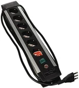 Przedłużacze i rozgałęźniki - Brennenstuhl 1391005016 klasy premium listwa zasilająca Alu-Line, czarny - miniaturka - grafika 1