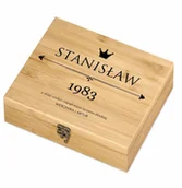 Zestawy do wina - Murrano Elektryczny korkociąg zestaw do wina w skrzynce z nadrukiem dla ZDW5-022 - miniaturka - grafika 1