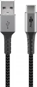 Kable USB - Goobay Kabel Usb-c - Usb-a 2.0 Textil Nylon 0,5m - miniaturka - grafika 1