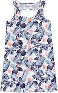 Sukienki i spódniczki dla dziewczynek - Roxy sukienka ęca YOUTH WARM VIBES DRESS Bright White Summer Spirit Sw WBB8 - miniaturka - grafika 1