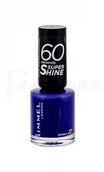 Lakiery do paznokci - Rimmel London London 60 Seconds Super Shine lakier do paznokci 8 ml dla kobiet 828 Danny Boy Blue! - miniaturka - grafika 1