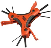 Klucze i nasadki - Black&Decker Black + Decker BDHT0  71628 zestaw 9 klucz sześciokątny klucz z uchwytem komplet BDHT0-71628 - miniaturka - grafika 1