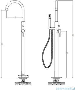 Omnires Y1233BLGL - Baterie wannowe i prysznicowe - miniaturka - grafika 2