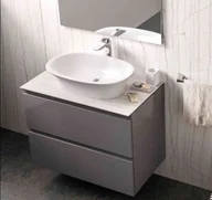 Umywalki - RAK Ceramics Ceramics Sensation Umywalka nablatowa 60x38 cm biały lśniący SENCT6000AWHA - miniaturka - grafika 1