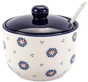 Tadar Cukiernica z Łyżeczką Pokrywka Ceramiczna Folklor Cukierniczka uniwersalny - Akcesoria i części AGD - miniaturka - grafika 2