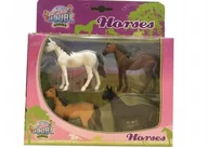 Figurki dla dzieci - Kidsglobe, zestaw figurek Konie - miniaturka - grafika 1