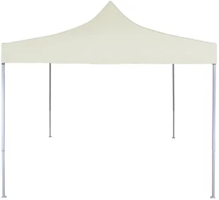 vidaXL Profesjonalny, składany namiot imprezowy, 2x2 m, stal, kremowy 48880 - Pawilony ogrodowe - miniaturka - grafika 2