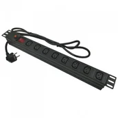 Listwy zasilające - ABCVISION Listwa zasilająca 8 gniazd UPS (C13) z kablem 1.8m PD-8/RACK/C13 - miniaturka - grafika 1