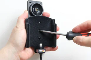 Brodit AB Uchwyt do Apple iPhone 8 z wbudowanym kablem USB oraz ładowarką samochodową 721009 - Uchwyty samochodowe do telefonów - miniaturka - grafika 7