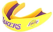 Gadżety dla kibiców - Shock Doctor NBA piłka do koszykówki dla dorosłych Los Angeles Lakers ochraniacz na usta, żółta - miniaturka - grafika 1