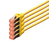 Kable miedziane - DIGITUS Professional CAT 6 S-FTP Patch/kabel sieciowy, LSZH, miedzi, AWG 27/7, żółty 10 m DK-1644-100-Y-5 - miniaturka - grafika 1