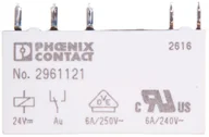 Sterowniki i przekaźniki - Phoenix Contact Przekaźnik interfejsowy 1P 6A 24V DC REL-MR 24DC/21AU AgSnO 2961121 10szt. - miniaturka - grafika 1