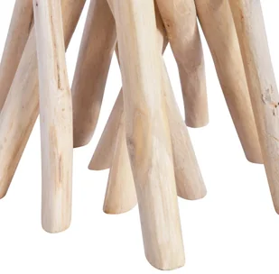 vidaXL vidaXL Stolik kawowy ze szklanym blatem, 35x35x50 cm, drewno tekowe - Ławy i stoliki kawowe - miniaturka - grafika 2