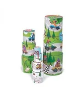 Klocki - Janod Piramida wieża 10 kostek Wyścig 1859 - miniaturka - grafika 1