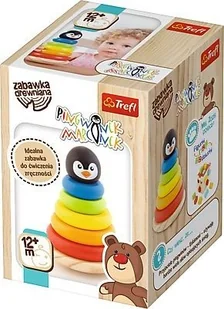 Trefl Drewniana Piramidka Wieża Pingwinek Marcinek - Układanki dla dzieci - miniaturka - grafika 10
