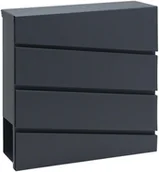 Skrzynki na listy - Humberg Skrzynka na listy 37x37x10cm antracyt 4992 - miniaturka - grafika 1