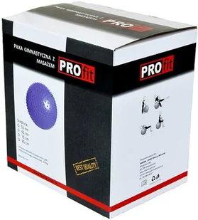 ProFit Piłka gimnastyczna z masażem 55cm fioletowa DK2104 P5124-0 - Piłki do ćwiczeń - miniaturka - grafika 2