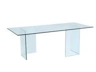 Stoły - Unique Vente Stół do jadalni COLEDON - Dla 8 osób - Szkło hartowane - miniaturka - grafika 1