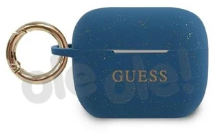 Guess Guess GUACAPSILGLBL AirPods Pro cover niebieski/blue Silicone Glitter GUACAPSILGLBL - Akcesoria do słuchawek - miniaturka - grafika 2