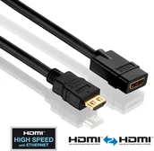 Kable - PureLink PureInstall przedłużacz High Speed HDMI z Ethernet wtyczka-gniazdo 1,0 m PI1100-010 - miniaturka - grafika 1
