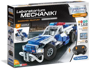 Clementoni Laboratorium Mechaniki Samochód Policyjny 50124 - Zabawki konstrukcyjne - miniaturka - grafika 3