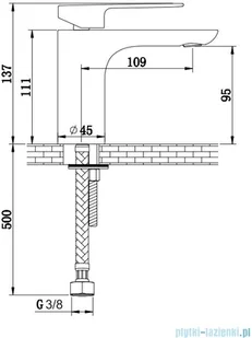 Kohlman bateria umywalkowa PROXIMA QB100P - Baterie podtynkowe - miniaturka - grafika 3