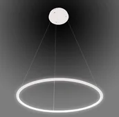 Lampy sufitowe - Altavola Design lampa wisząca Ledowe Okręgi No.1 biała in 4k - miniaturka - grafika 1