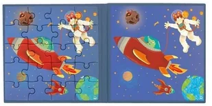 Scratch Puzzle magnetyczne - książka podróżna Rakieta i kosmos 2 obrazki 40 elem. mokopico-1616-0 - Puzzle - miniaturka - grafika 5