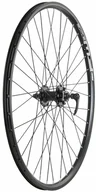 Koła rowerowe - Koło przód 26" piasta XMX-A291QF hamulec tarczowy, łożyska maszynowe, obręcz Rodi FW DISC czarna, szprychy czarne 100240 - miniaturka - grafika 1