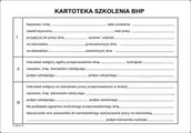 Druki akcydensowe - Firma krajewski Kartoteka szkolenia BHP [Pu/Bhp-1] Pu/Bhp-1 - miniaturka - grafika 1