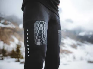 Compressport Kompresyjne legginsy do biegania męskie WINTER TRAIL UNDEER CONTROL FULL TIGHTS - Spodnie sportowe męskie - miniaturka - grafika 3