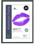 Ramki na zdjęcia - Stewart Superior A2 szkła bezpiecznego o formacie pionowym/Format poziomy szkło akrylowe aluminiowa ramka zdjęcia czarny ALA2-BK - miniaturka - grafika 1